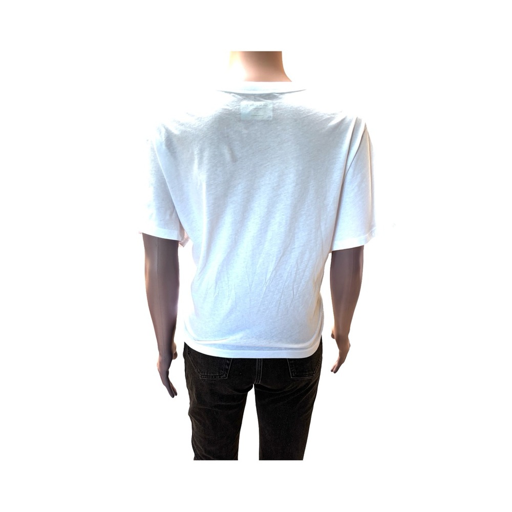 White Tiger Graphic Crop Tee Short Sleeve Cotton - Picture 2 of 8